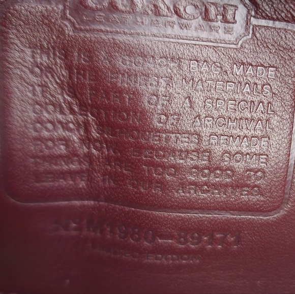 Coach Colorblock Dinky Glovetanned Leather Color: Chalk Multi - Picture 9 of 9